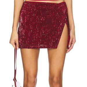 Lovers and Friends, Selma Mini Skirt, Oxblood | Size: S